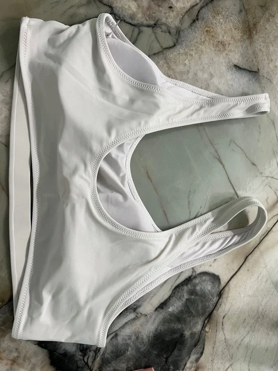 White Cutout High-Waist Bikini Set - Women Swim - Picture 5 of 12